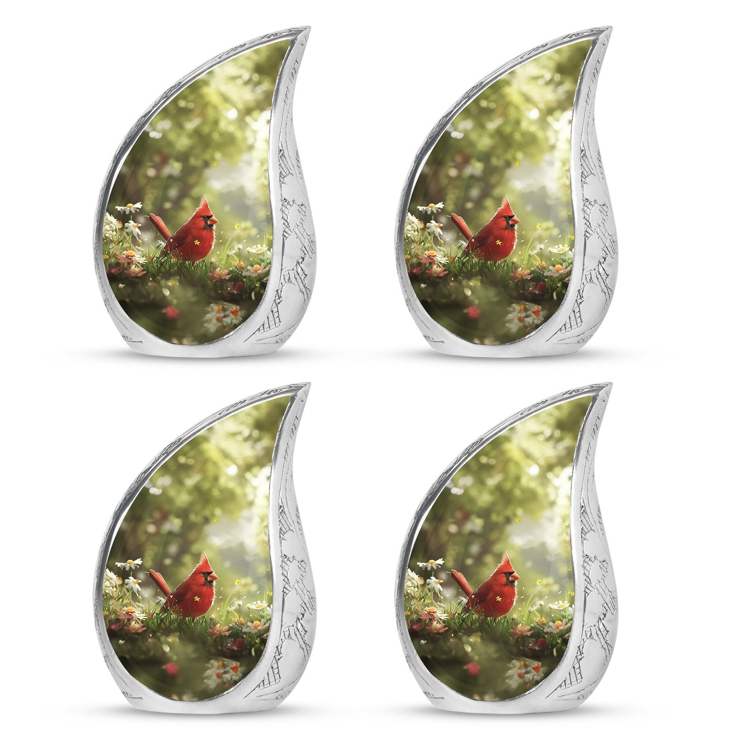 Cardinal Theme 3 Inch Keepsake Pack of 4