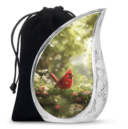 Cardinal Theme Large Urn 10 Inch
