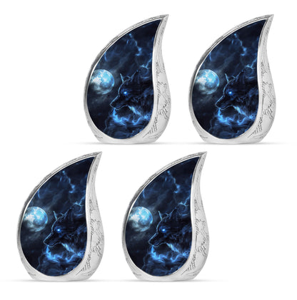 Wolf Theme 3 Inch Keepsake Pack of 4