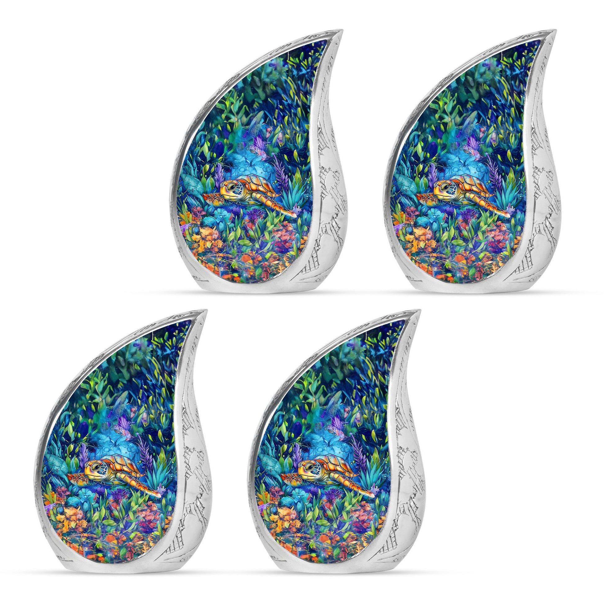 Turtle Theme 3 Inch Keepsake Pack of 4