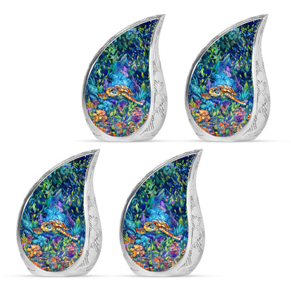 Turtle Theme 3 Inch Keepsake Pack of 4