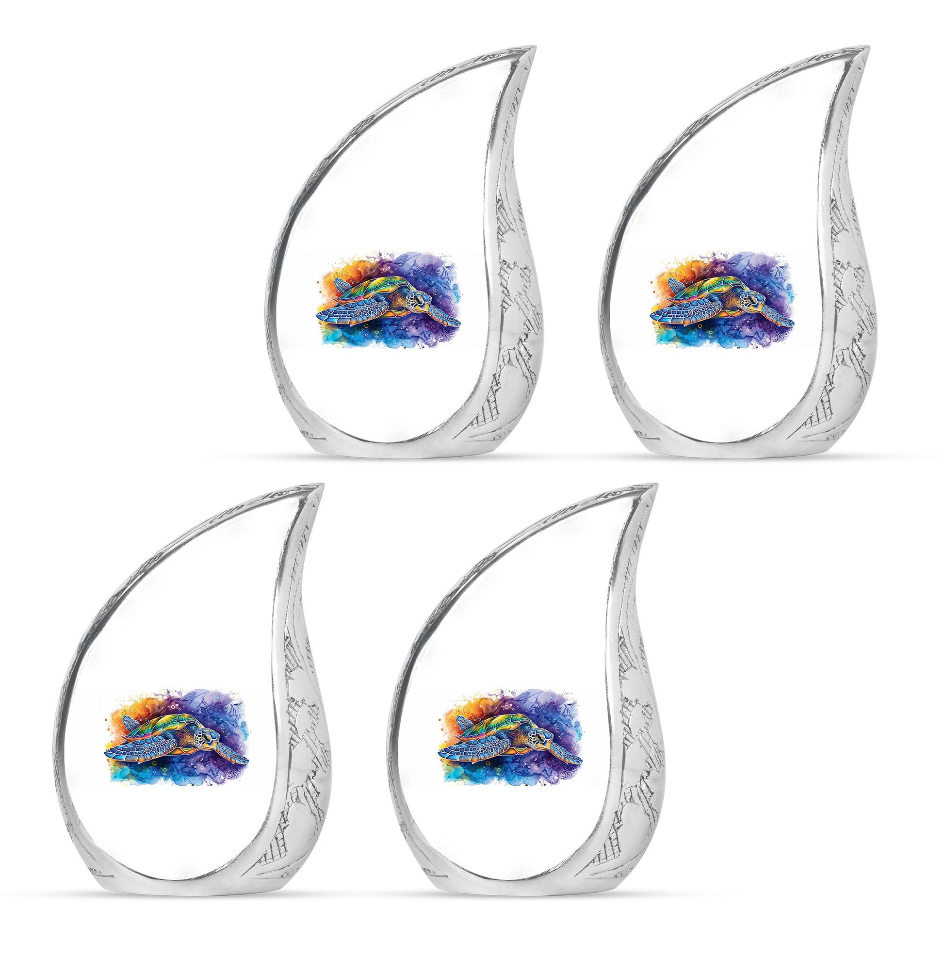 Turtle Theme 3 Inch Keepsake Pack of 4