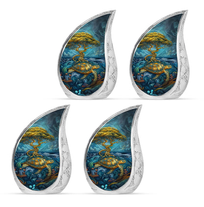 Turtle Theme 3 Inch Keepsake Pack of 4