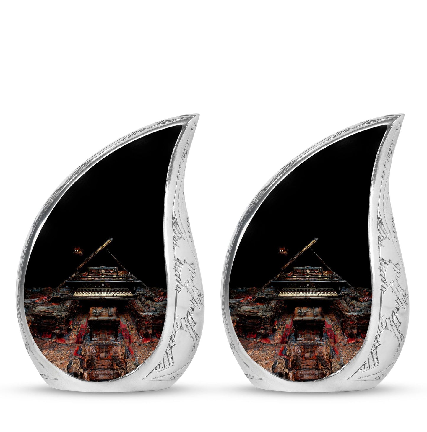 Piano Theme 3 Inch Keepsake Pack of 2