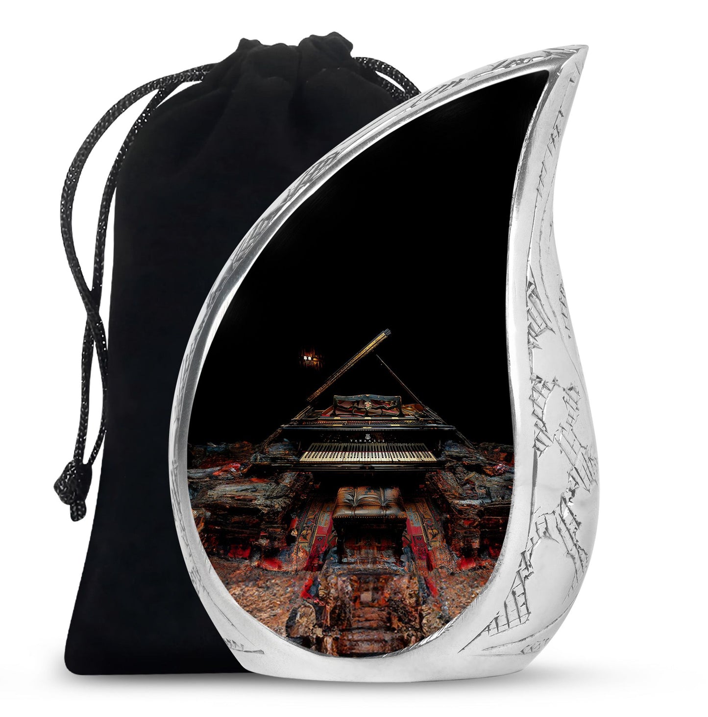 Piano Theme Large Urn 10 Inch