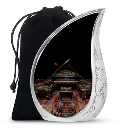 Piano Theme Large Urn 10 Inch