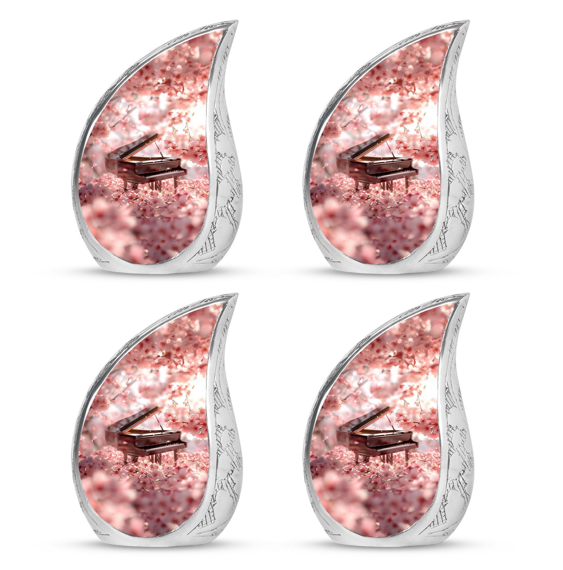 Piano Theme 3 Inch Keepsake Pack of 4