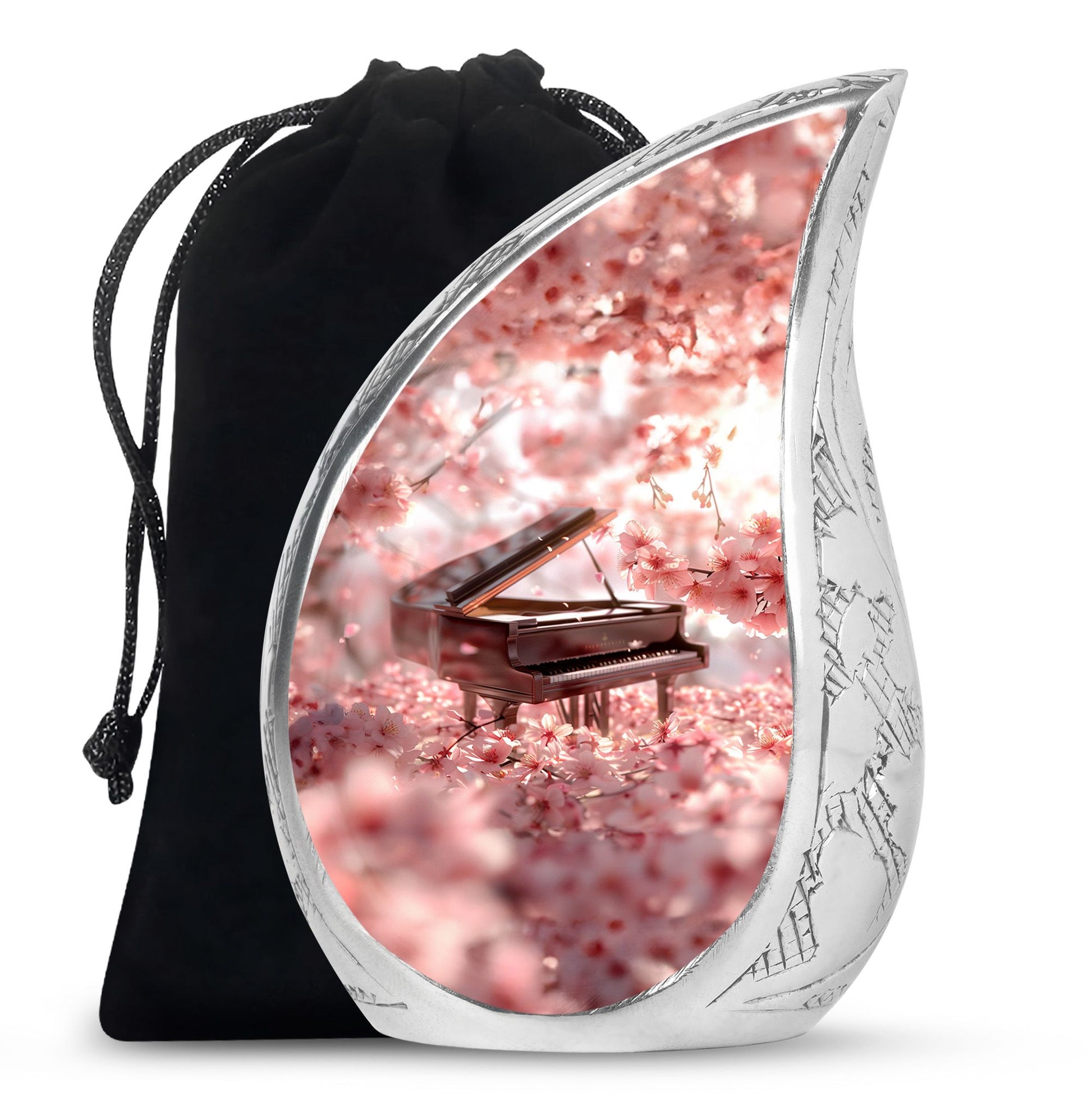 Piano Theme Large Urn 10 Inch