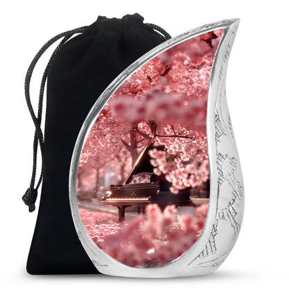 Piano Theme Large Urn 10 Inch