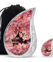 Piano Theme Large Urn With 1 Keepsake Urn