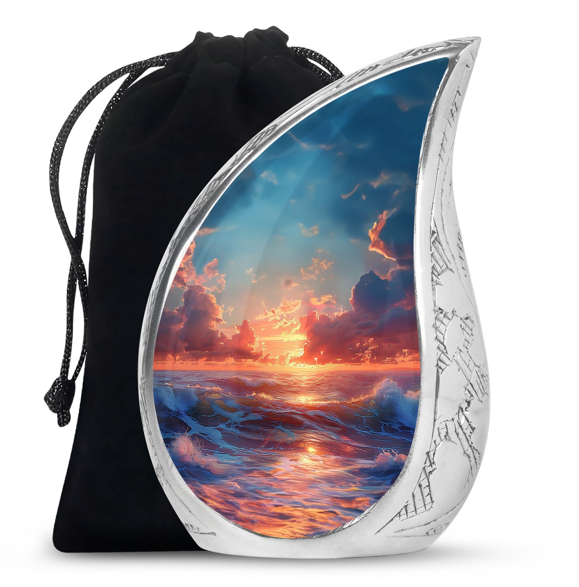 Sunrise Theme Large Urn 10 Inch