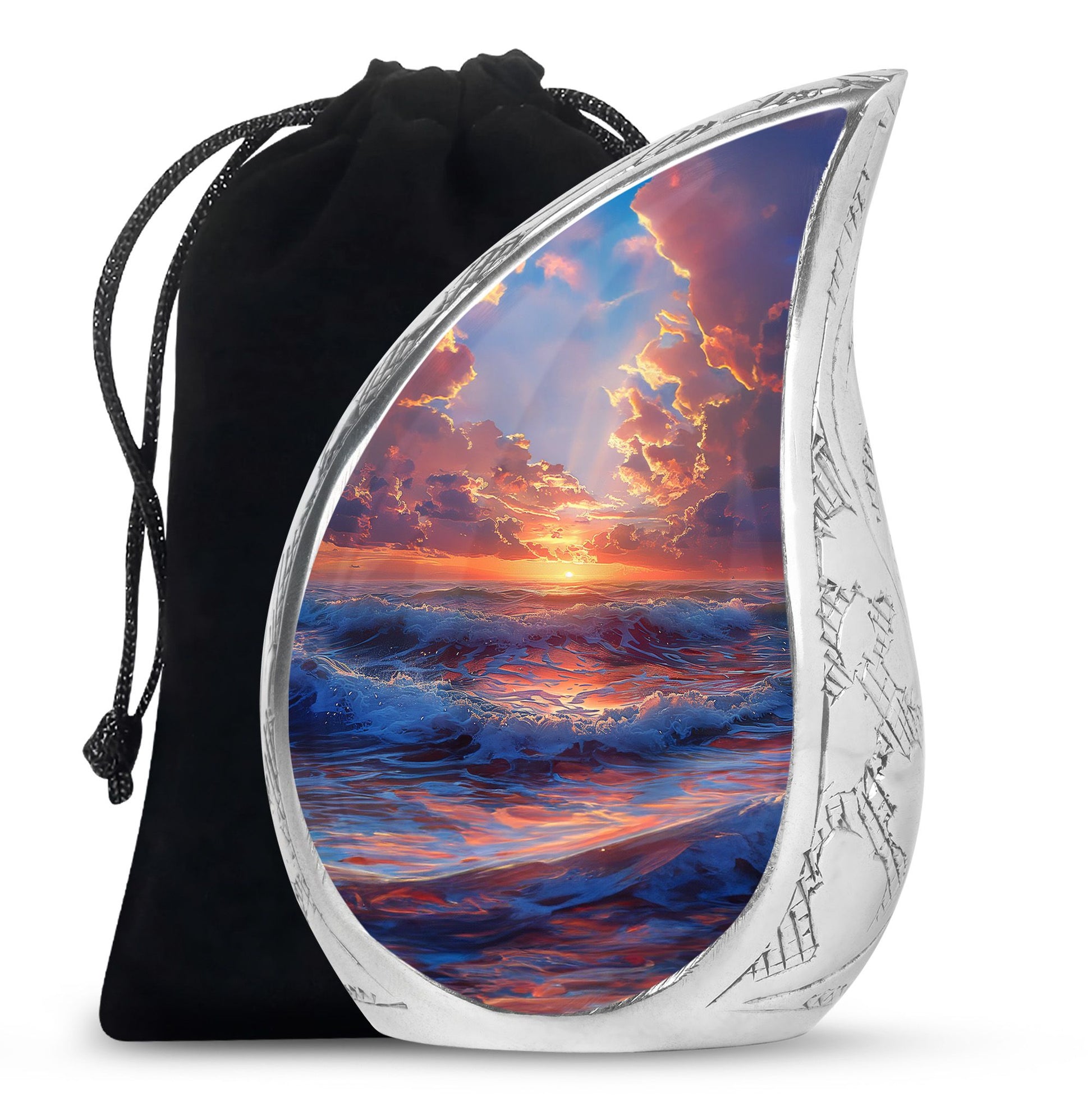 Sunrise Theme Large Urn 10 Inch