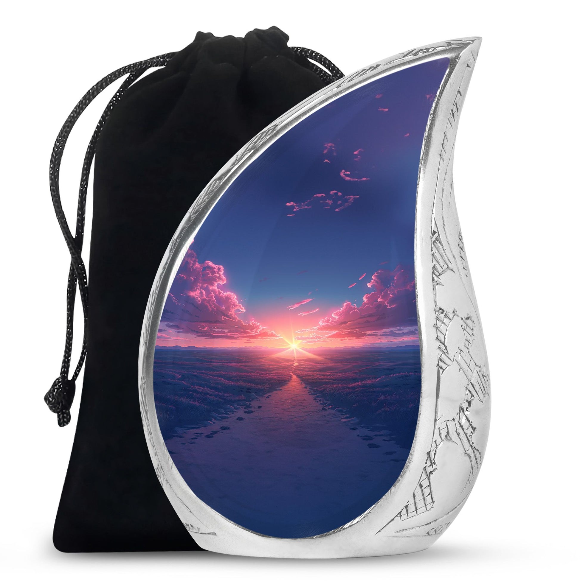 Sunrise Theme Large Urn 10 Inch