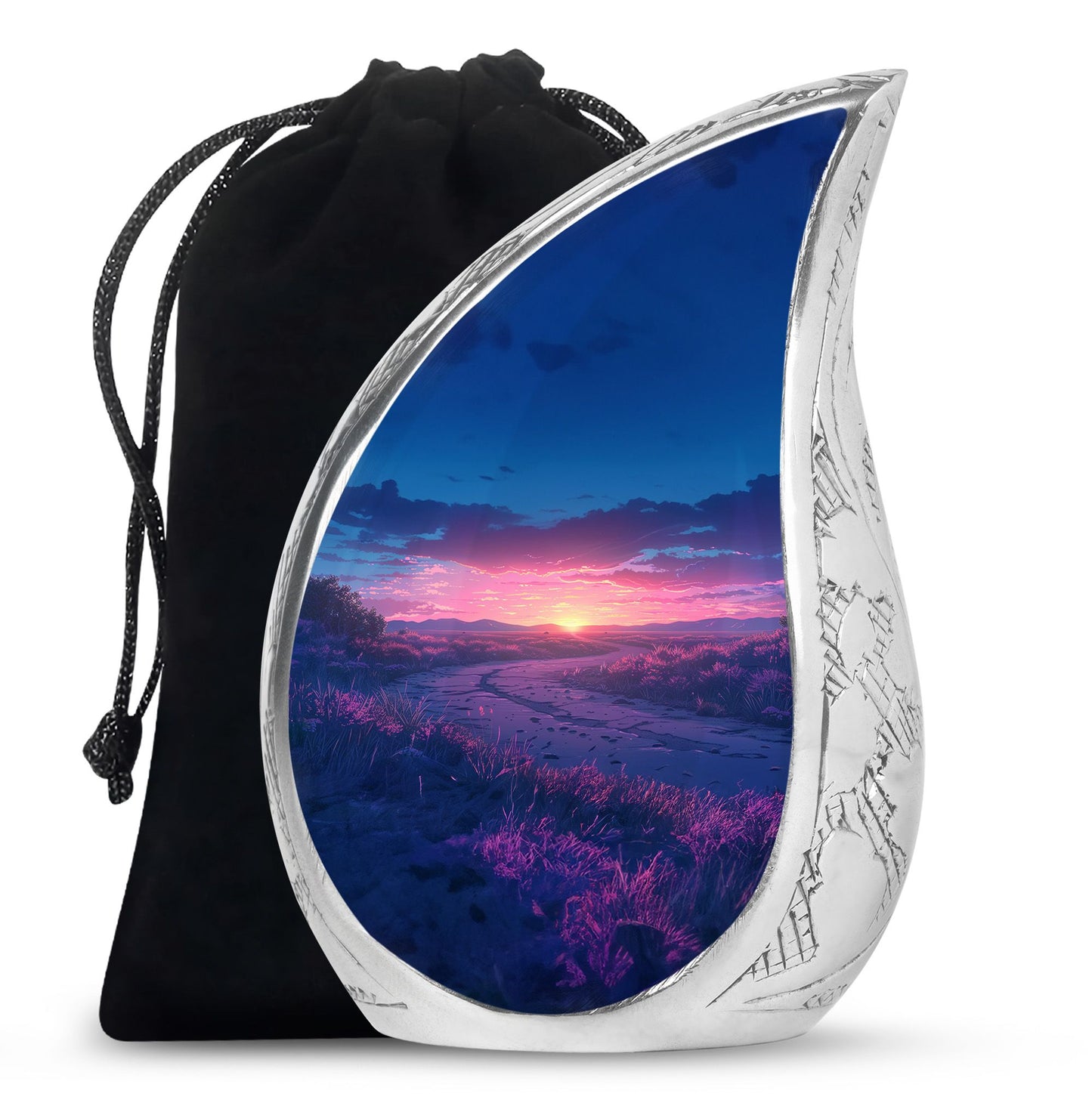Sunrise Theme Large Urn 10 Inch