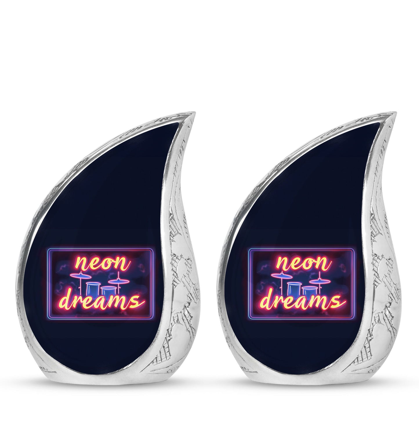 Drums And Music Theme 3 Inch Keepsake Pack of 2