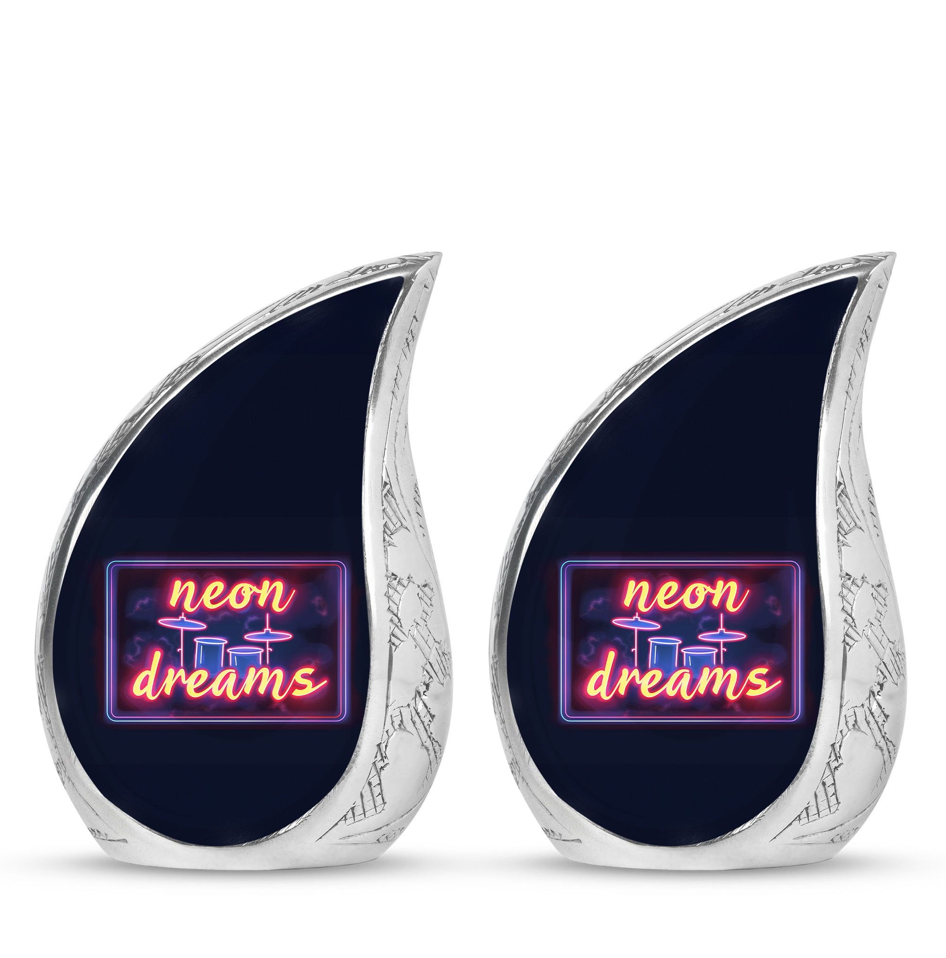 Drums And Music Theme 3 Inch Keepsake Pack of 2