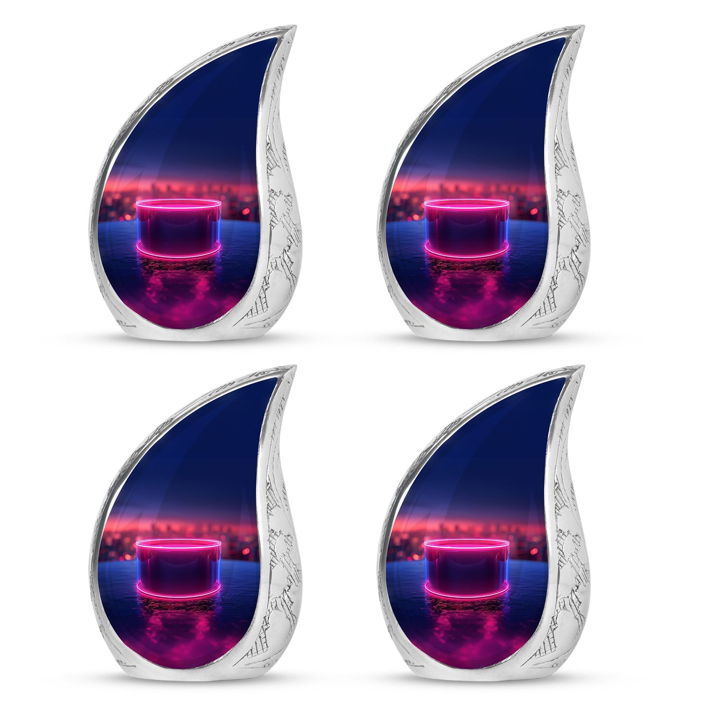 Drums And Music Theme 3 Inch Keepsake Pack of 4
