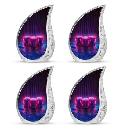 Drums And Music Theme 3 Inch Keepsake Pack of 4