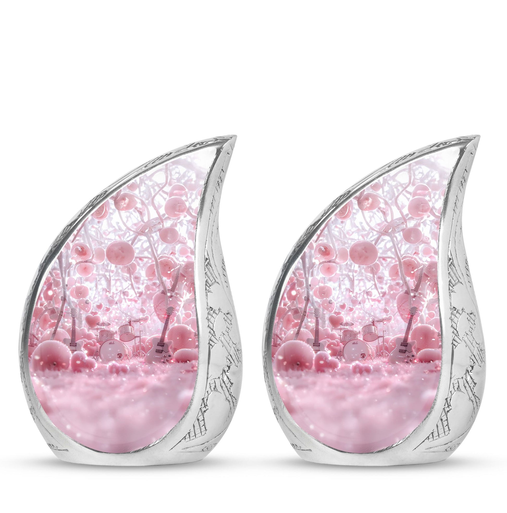 Drums And Music Theme 3 Inch Keepsake Pack of 2