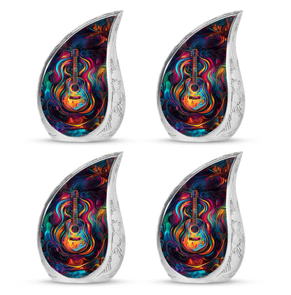 Guitar Theme 3 Inch Keepsake Pack of 4