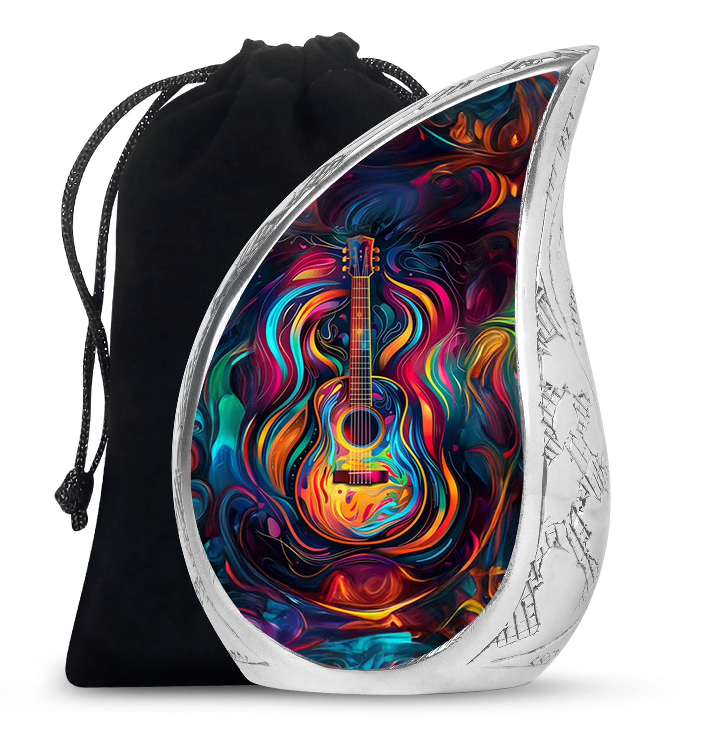 Guitar Theme Large Urn 10 Inch