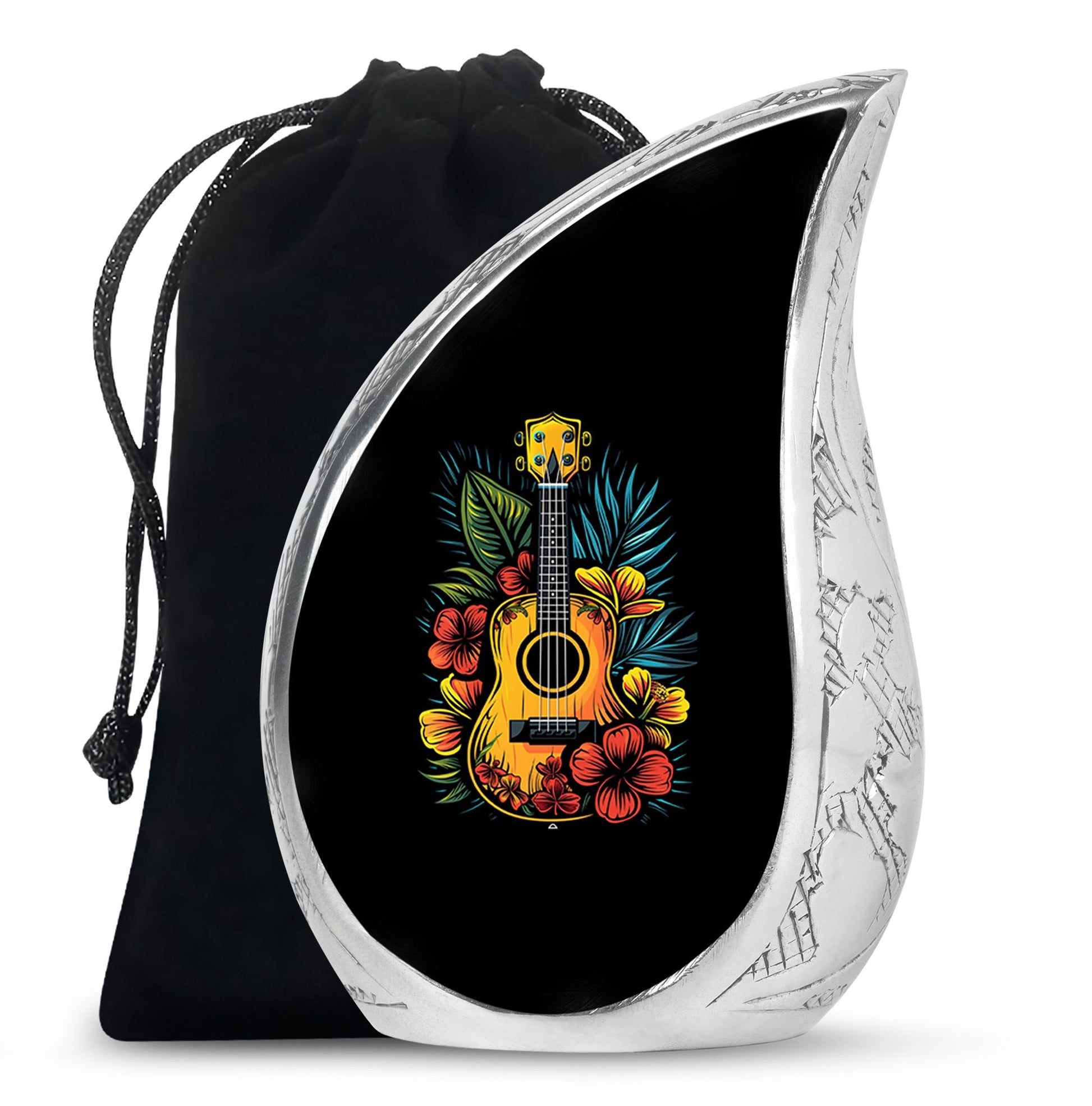 Guitar Theme Large Urn 10 Inch