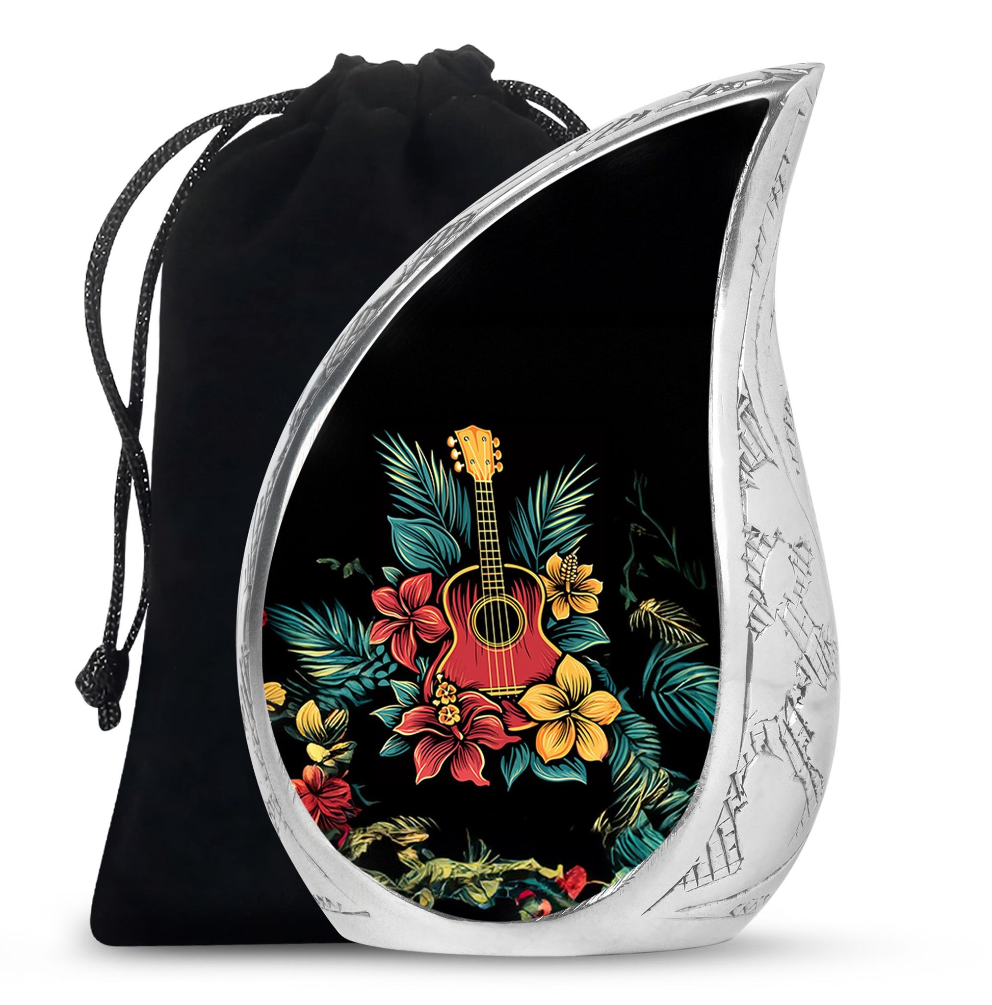 Guitar Theme Large Urn 10 Inch