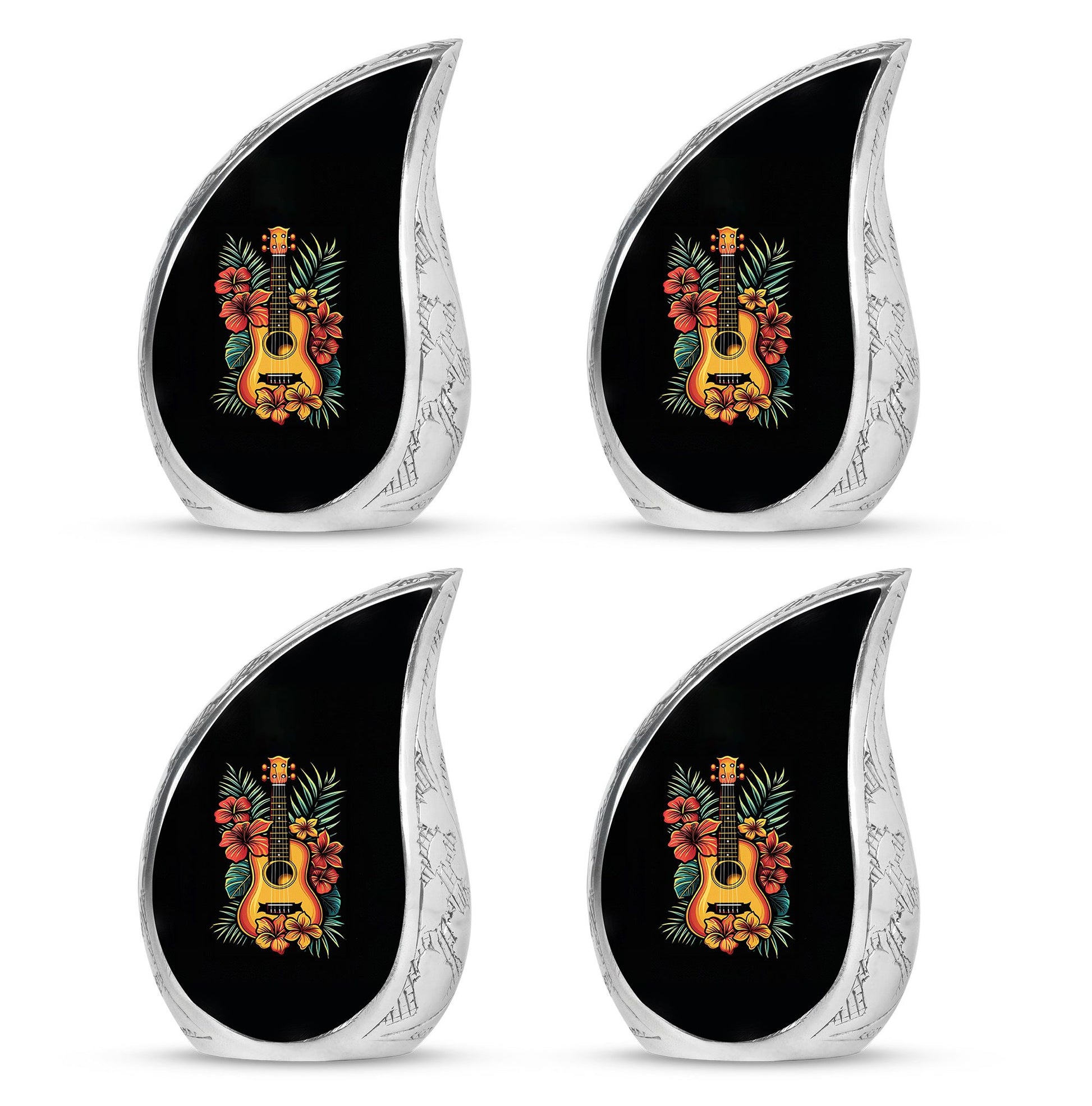 Guitar Theme 3 Inch Keepsake Pack of 4