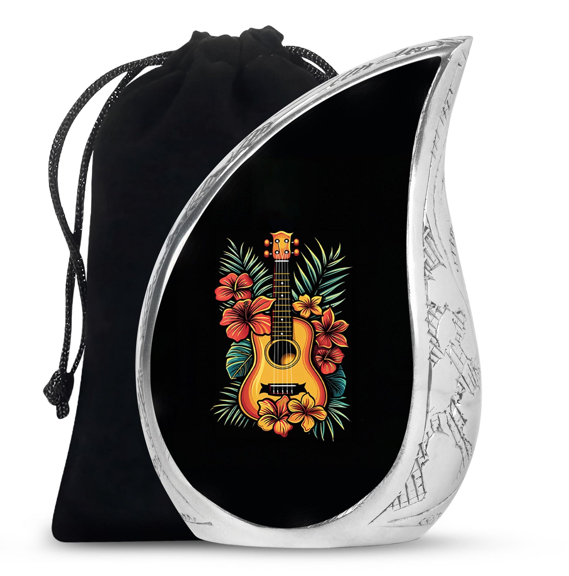 Guitar Theme Large Urn 10 Inch
