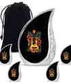 Guitar Theme Large Urn With 4 Keepsake Urn