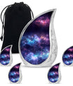 Galaxy Theme Large Urn With 4 Keepsake Urn