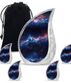 Galaxy Theme Large Urn With 4 Keepsake Urn