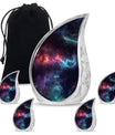 Galaxy Theme Large Urn With 4 Keepsake Urn