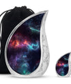 Galaxy Theme Large Urn With 1 Keepsake Urn