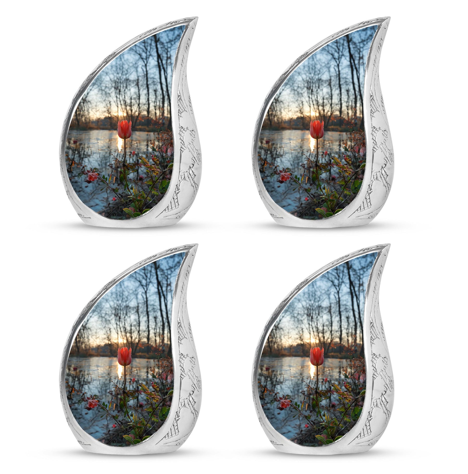 Tulips Theme 3 Inch Keepsake Pack of 4