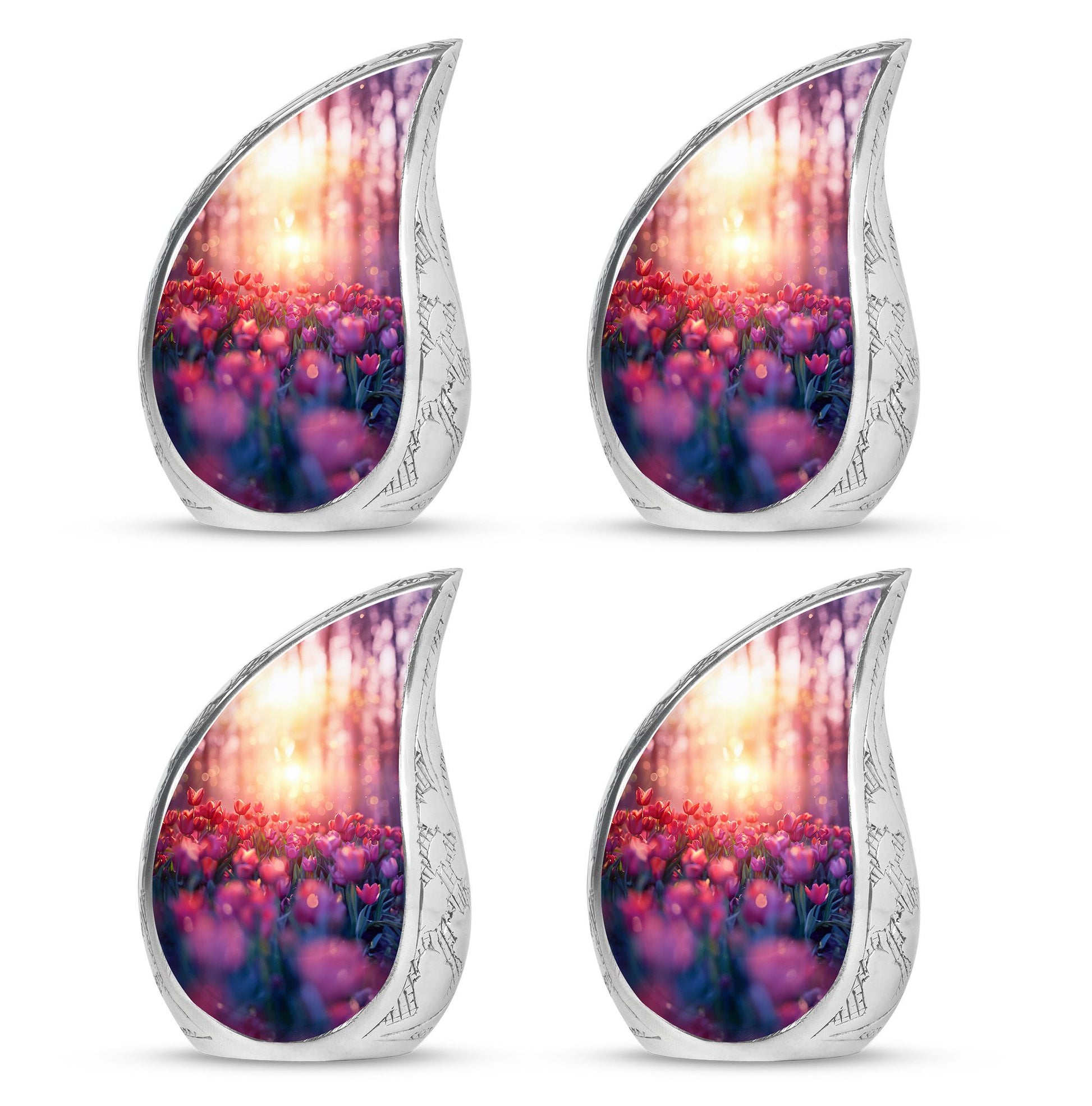 Tulips Theme 3 Inch Keepsake Pack of 4