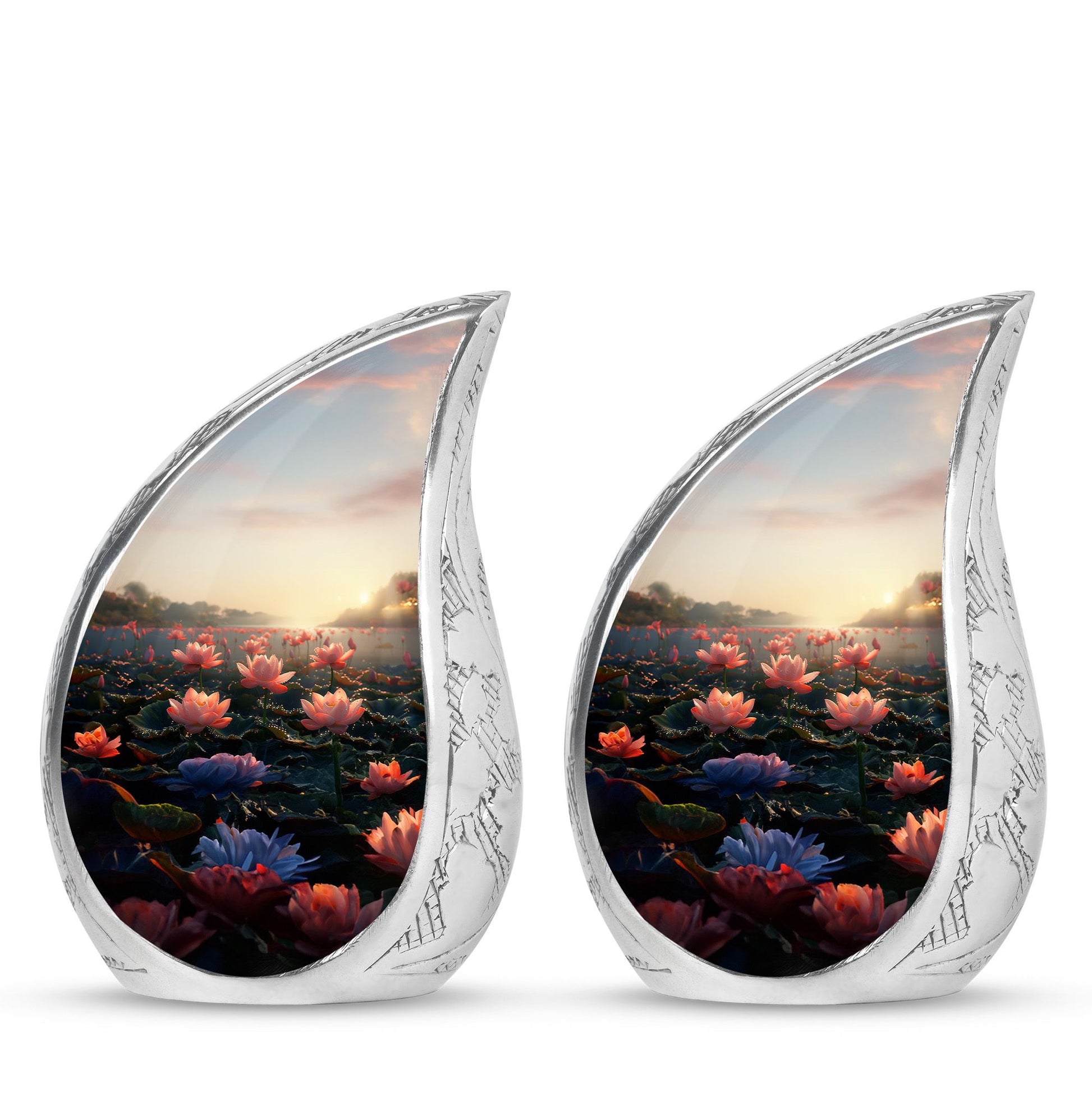 Lotus Theme 3 Inch Keepsake Pack of 2