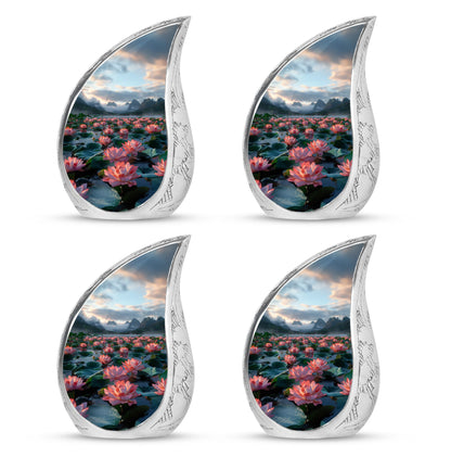 Lotus Theme 3 Inch Keepsake Pack of 4
