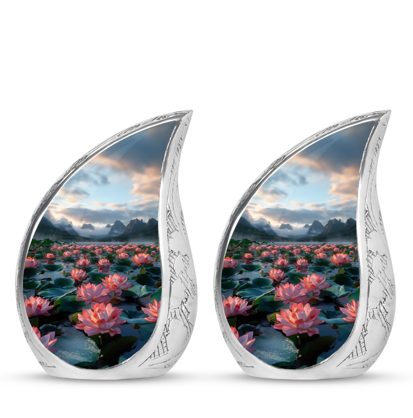 Lotus Theme 3 Inch Keepsake Pack of 2