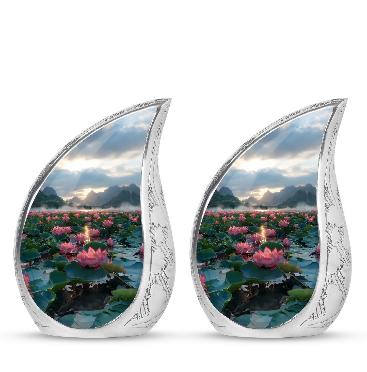 Lotus Theme 3 Inch Keepsake Pack of 2