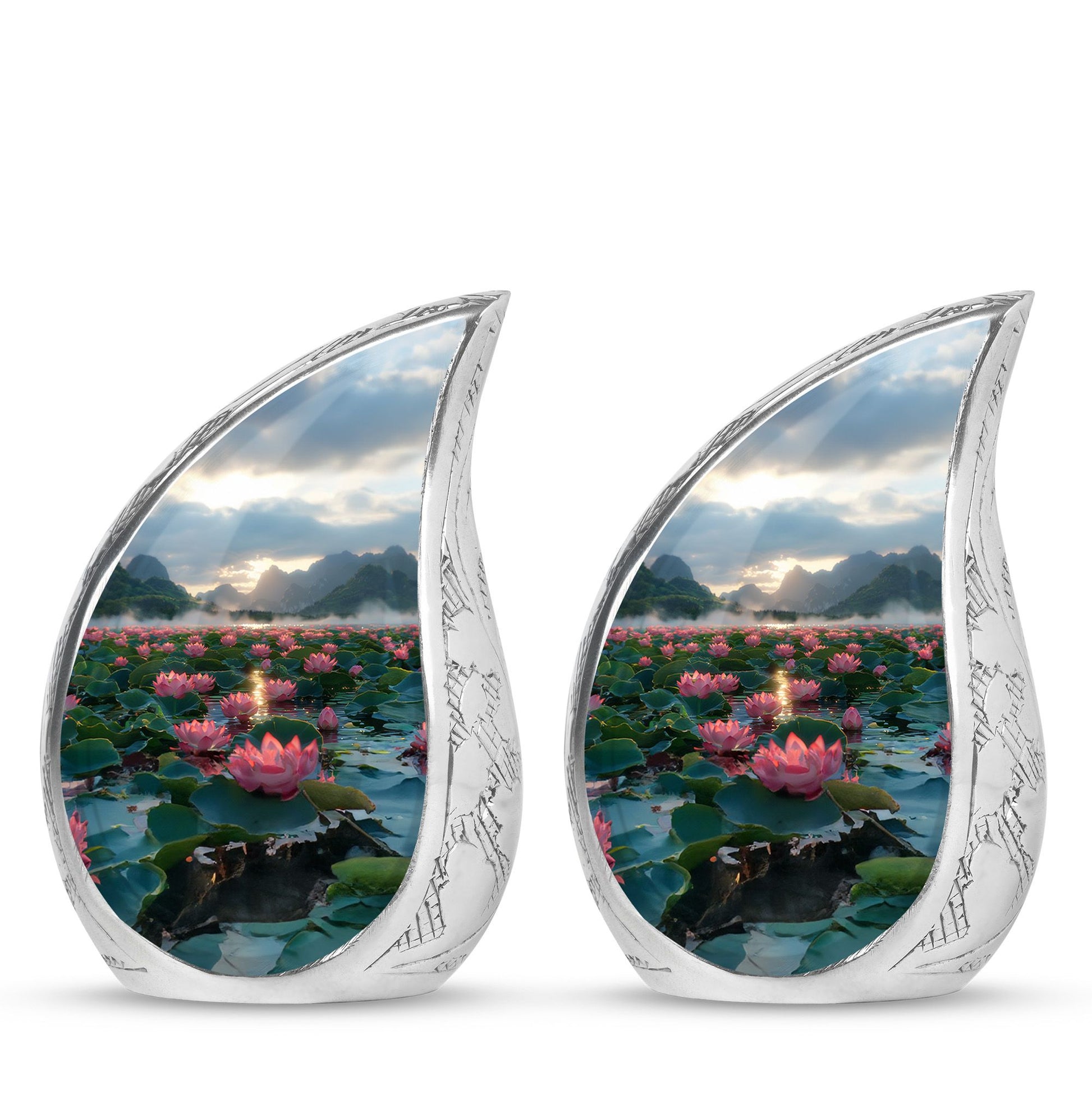 Lotus Theme 3 Inch Keepsake Pack of 2