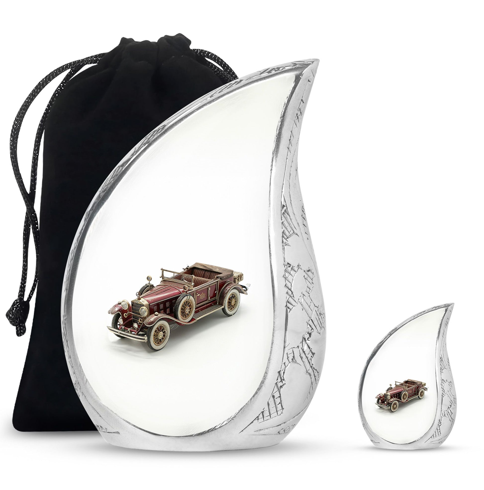 Car Theme Large Urn With 1 Keepsake Urn