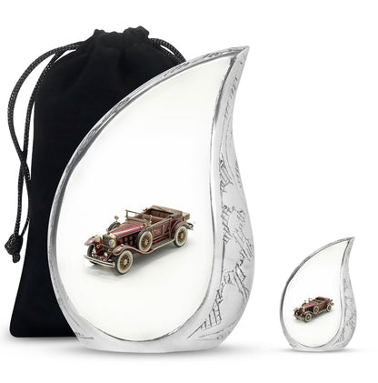 Car Theme Large Urn With 1 Keepsake Urn