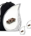 Car Theme Large Urn With 2 Keepsake Urn