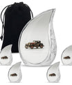 Car Theme Large Urn With 4 Keepsake Urn