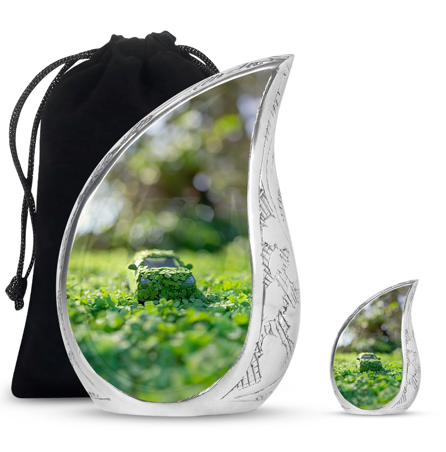 Car Theme Large Urn With 1 Keepsake Urn