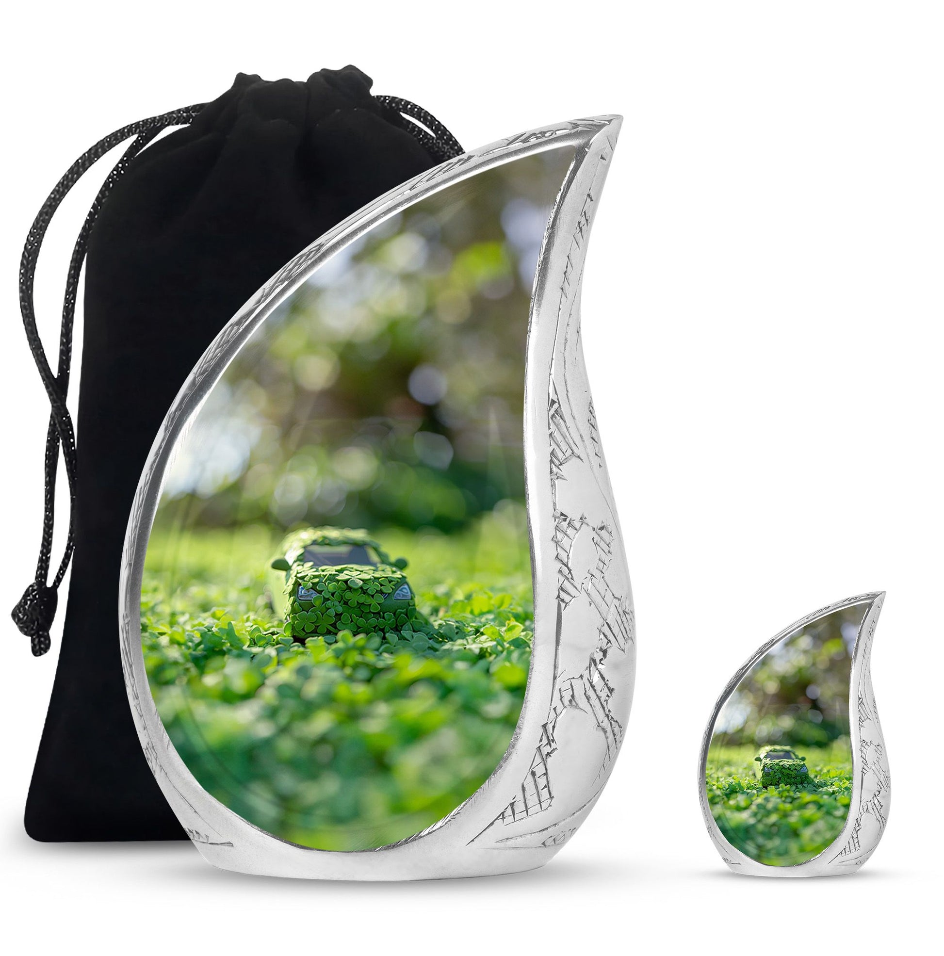 Car Theme Large Urn With 1 Keepsake Urn