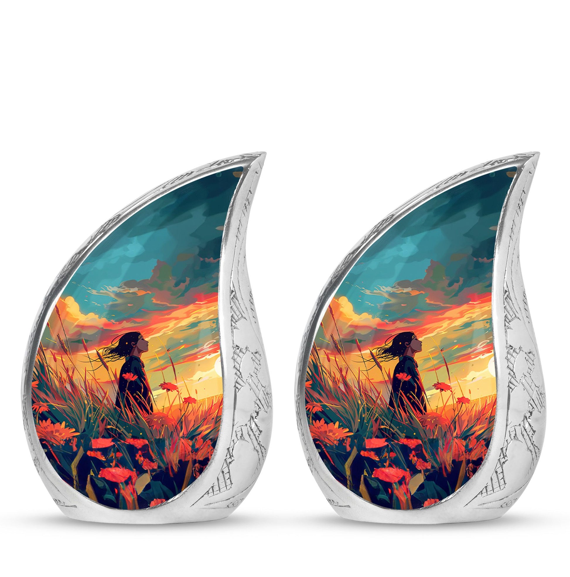 Flower Theme 3 Inch Keepsake Pack of 2