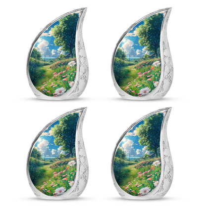 Flower Theme 3 Inch Keepsake Pack of 4
