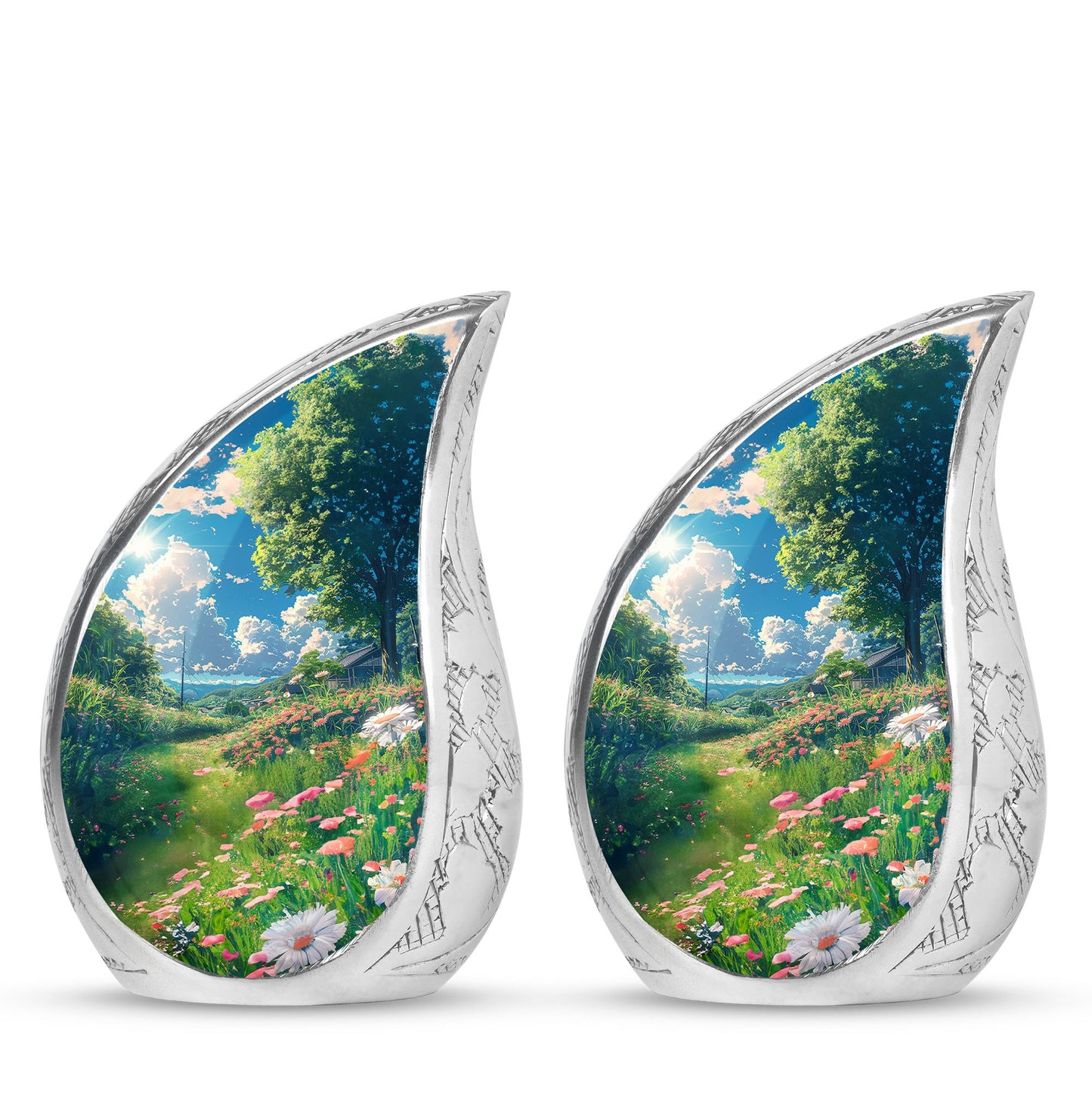 Flower Theme 3 Inch Keepsake Pack of 2